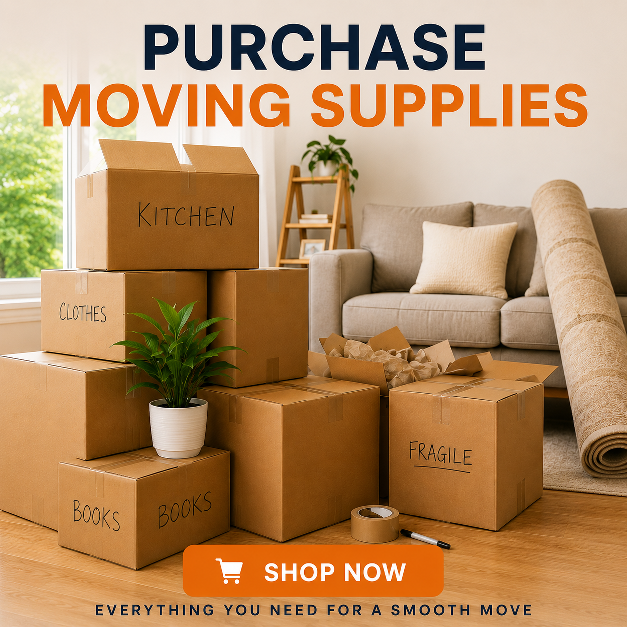 Purchase Moving Supplies